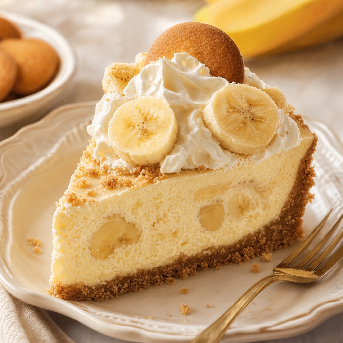 Homestyle banana pudding cheesecake