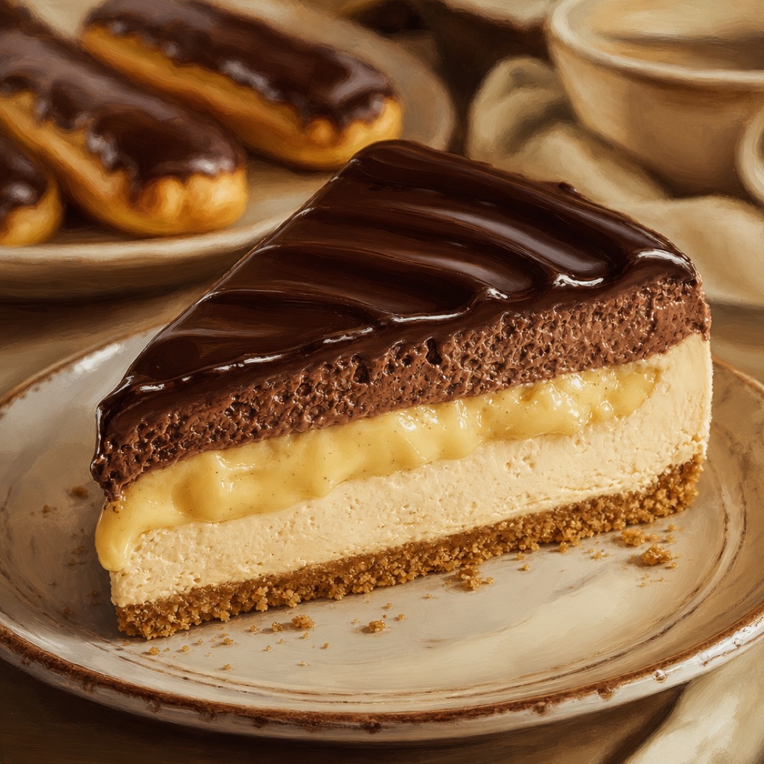 The Original Chocolate Éclair cheesecake